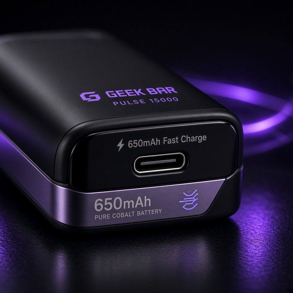 650mAh Pure Cobalt Battery & Type-C Fast Charge