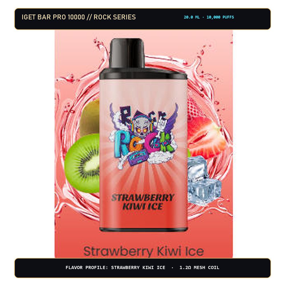 IGET Bar Pro 10000 Strawberry Kiwi Ice