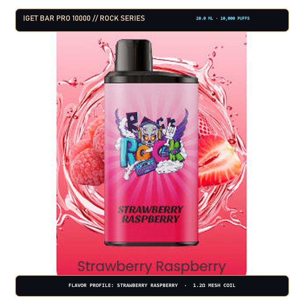 IGET Bar Pro 10000 Strawberry Raspberry