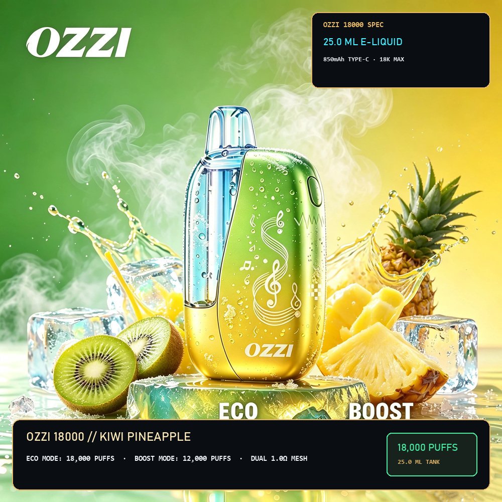 OZZI 18000 Kiwi Pineapple Authentic Edition
